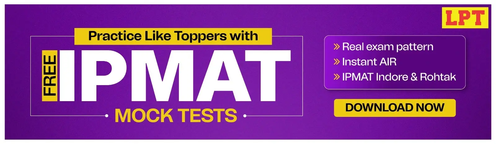 Free IPMAT Mock Tests