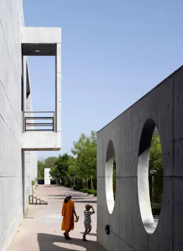 campus pedestrian underpass at iima