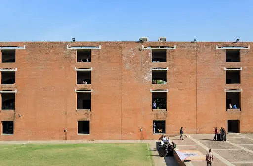 historic student dormitories at iima