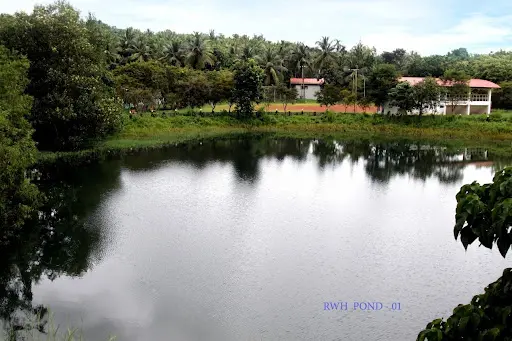 iim kozhikode rain water harvesting pond