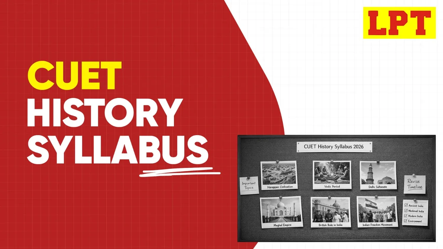 CUET History Syllabus 2026 (Updated), Download PDF, Books