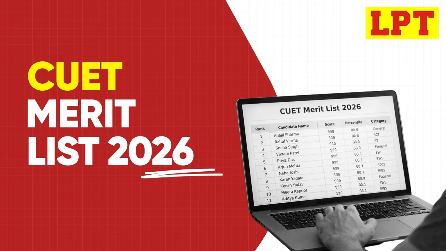 CUET Merit List 2026, Check DU, BHU, JNU Rank List PDF