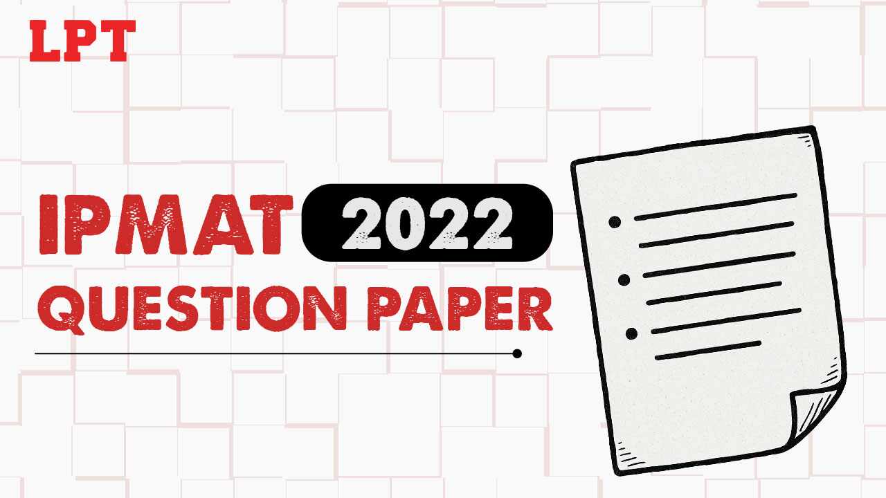 IPMAT 2022 Question Paper