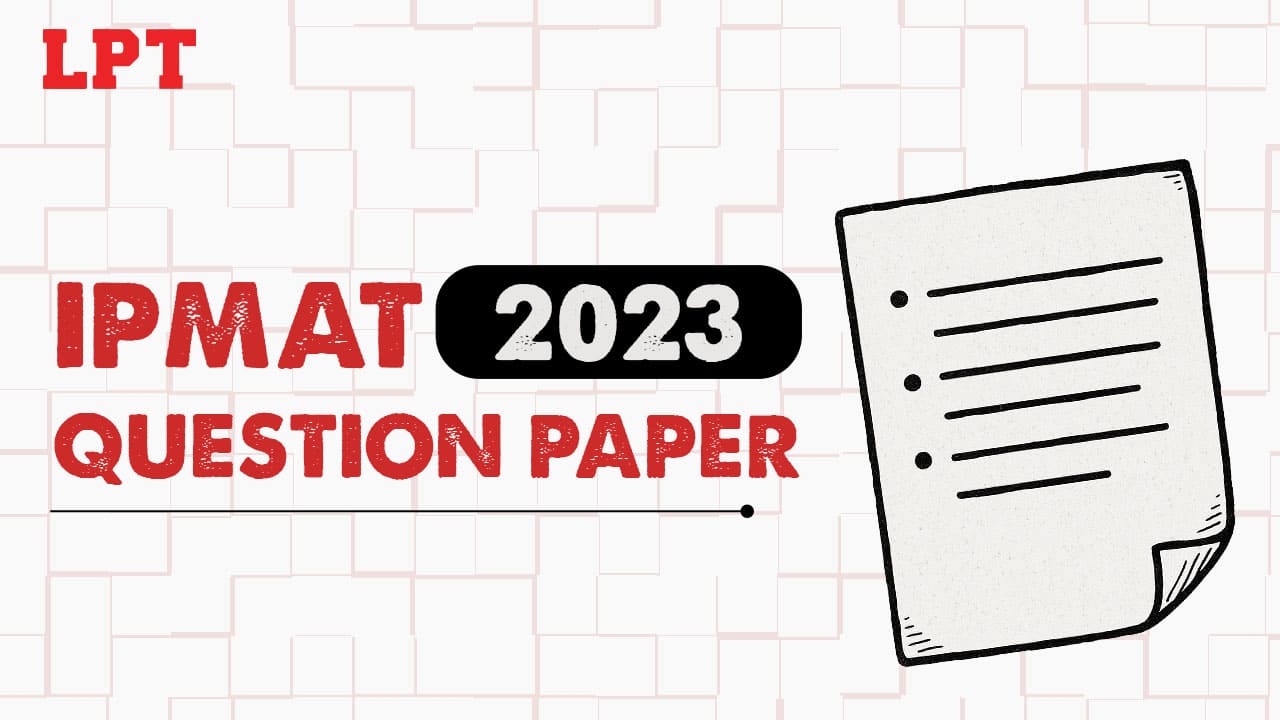 IPMAT Question Paper 2023