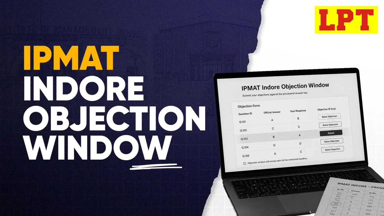 ipmat indore objection window