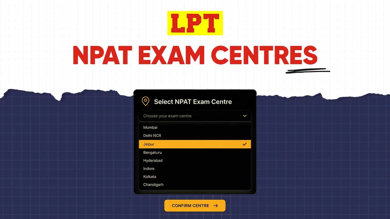 NMIMS NPAT Exam Centres